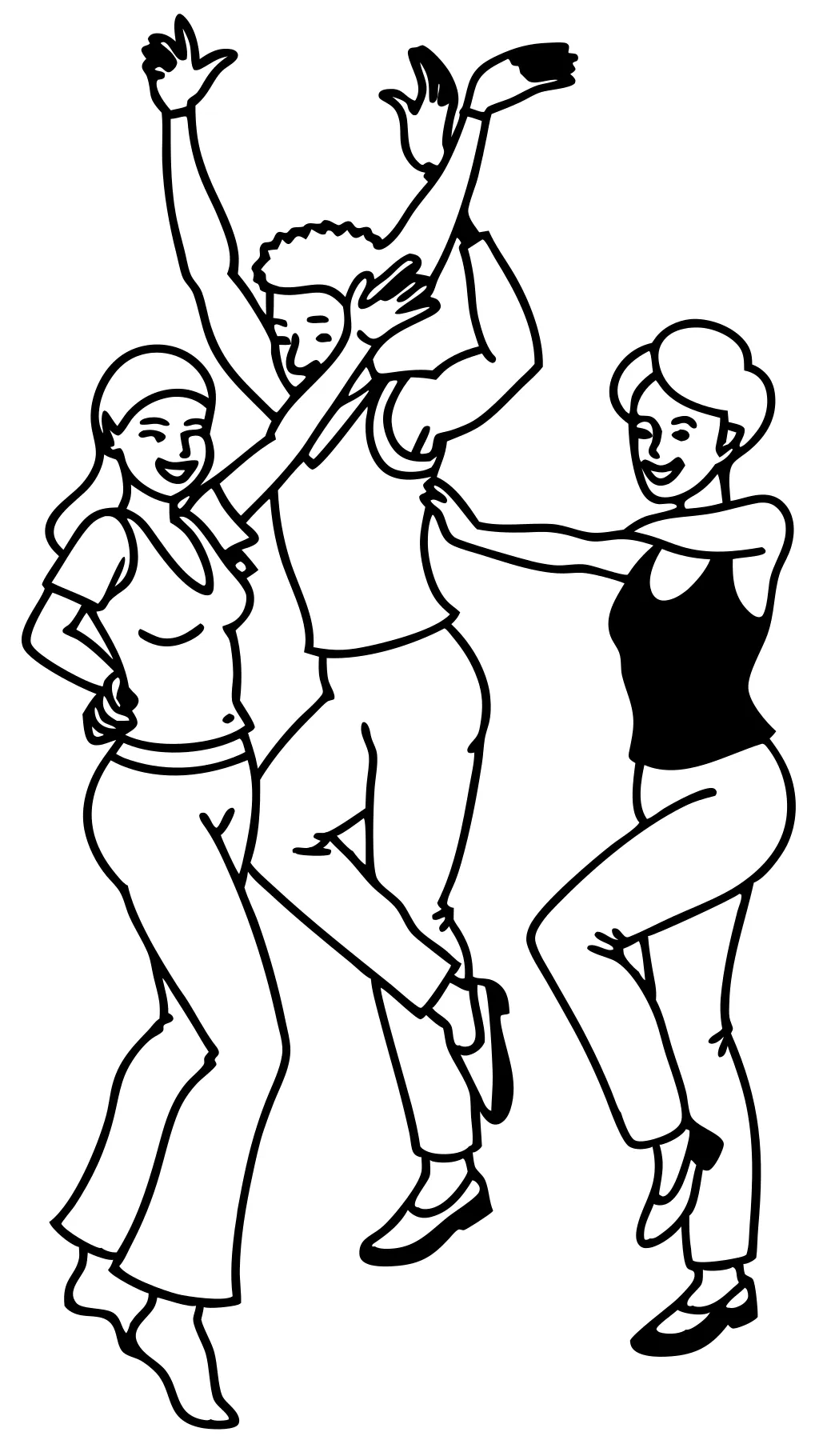 coloriage de danse de danse